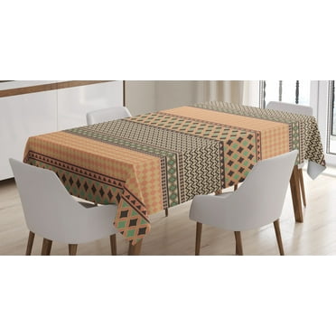 Multicolor 60 X 90 Ambesonne Kente Pattern Tablecloth Horizontal Borders of the Prehistoric Country Zigzags Folkloric Ornament Tile Rectangle Satin Table Cover Accent for Dining Room and Kitchen Multicolor 60 X 90 Ambesonne Kente Pattern Tablecloth Horizontal Borders of the Prehistoric Country Zigzags Folkloric Ornament Tile Rectangle Satin Table Cover Accent for Dining Room and Kitchen